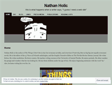 Tablet Screenshot of nathanholic.com